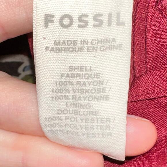 Fossil Floral Mandala Motif Shift Mini Dress Size Small - Picture 6 of 12